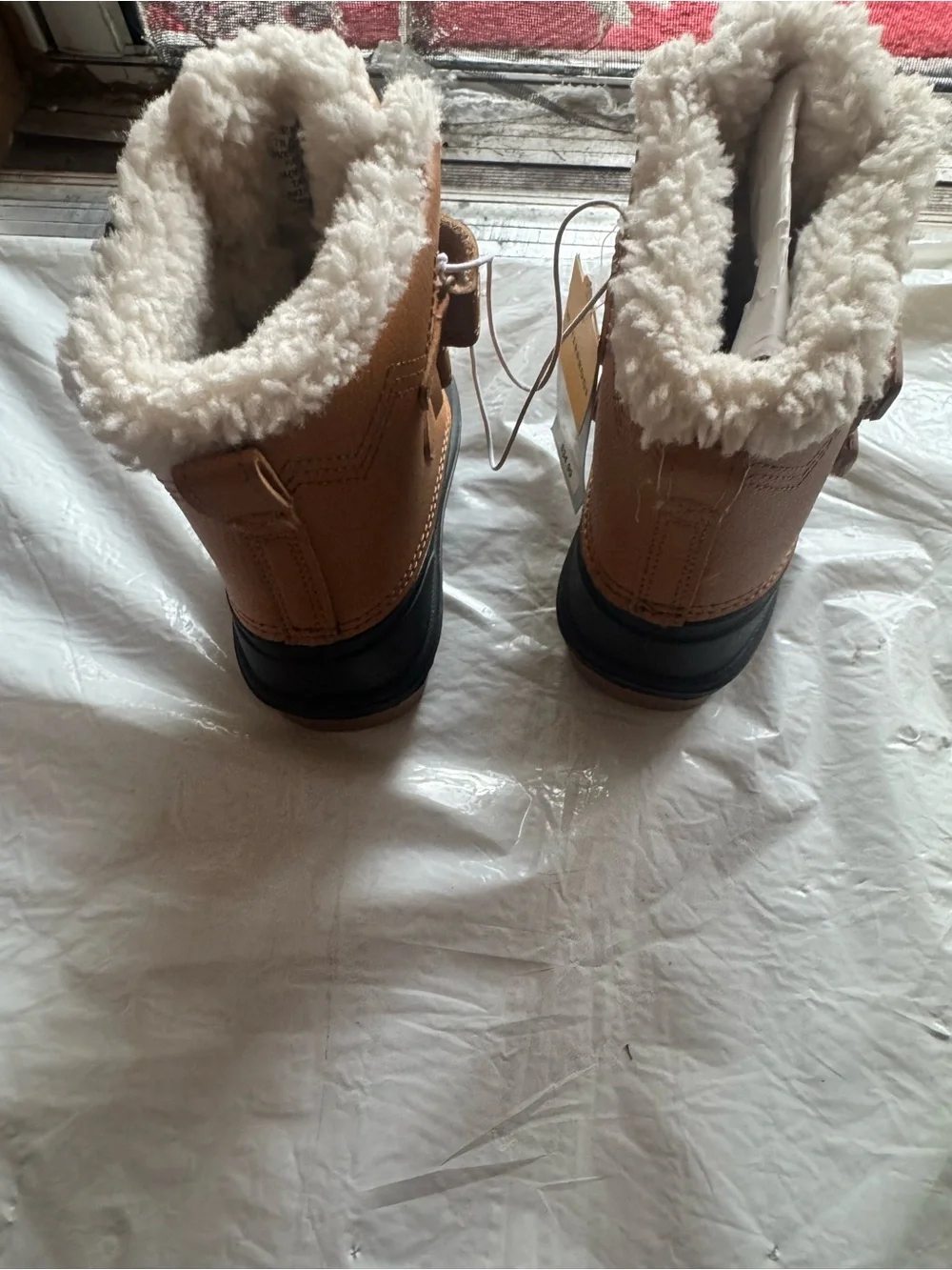 Cat & Jack Toddler Brown and Black Insulated Snow Boots